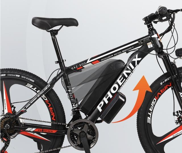 凤凰电动自行车测评26寸破风轮9级变速，最高续航400里！